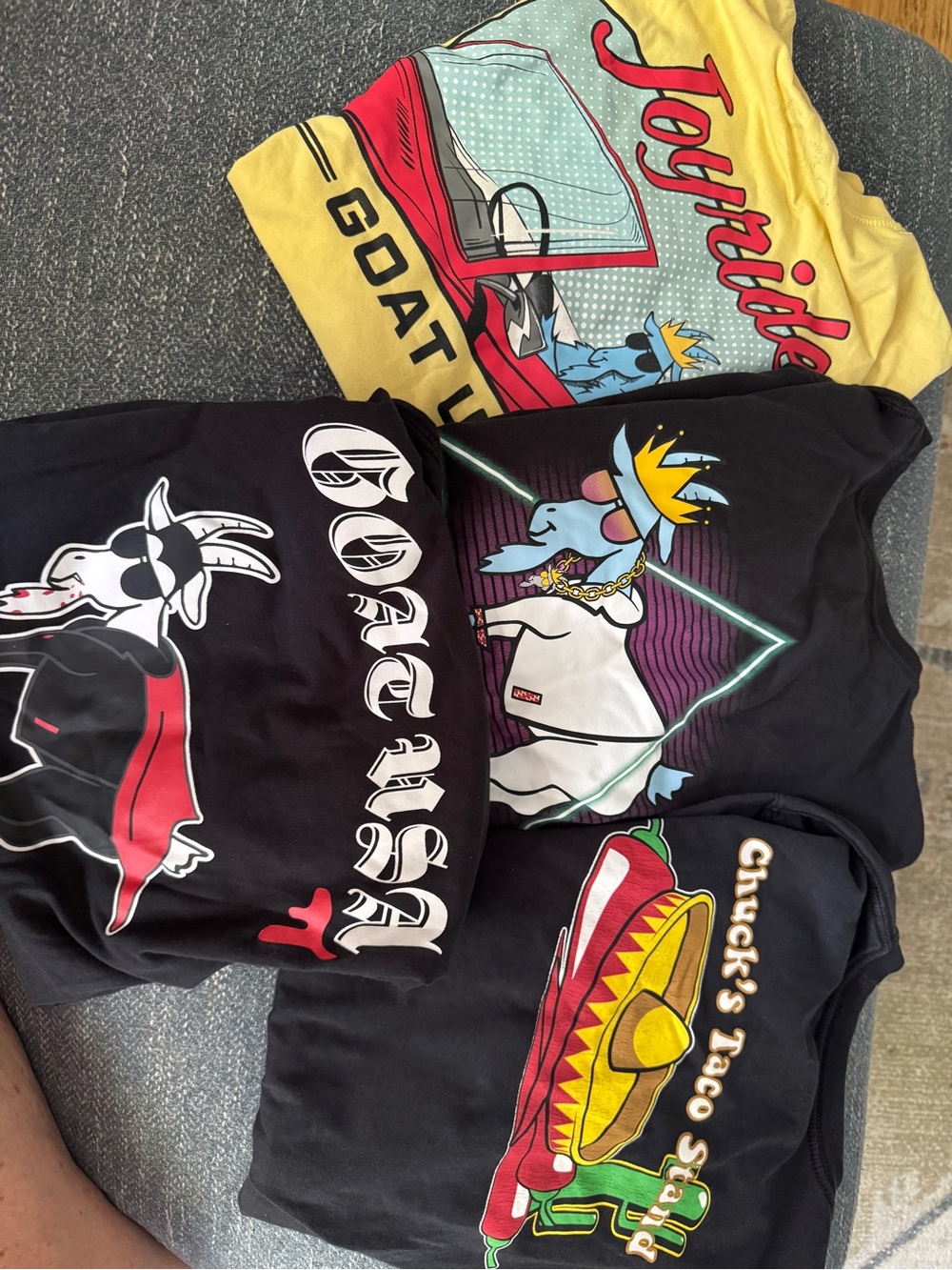 Mens Short Sleeve Graphic Tees Goat 🐐